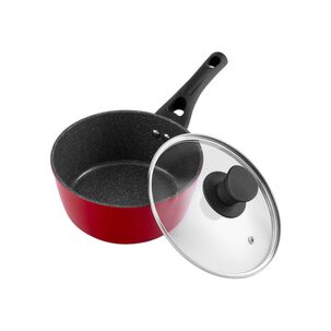 Bater&iacute;a De Cocina Thomas Thmb07rn 7 Piezas Aluminio Forjado Juego Set De Ollas Y Sart&eacute;n Antiadherente Cer&aacute;mico Apto Inducci&oacute;n Tapas De Vidrio Templado