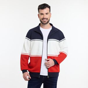 Polerón Bloque Color Cuello Alto Hombre The King's Polo Club