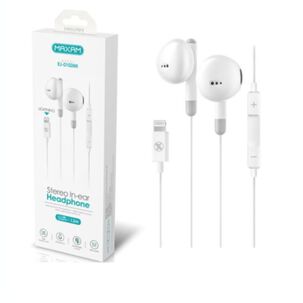 Audífonos Cable Lightning Headophone Blanco De 1.2m Maxam