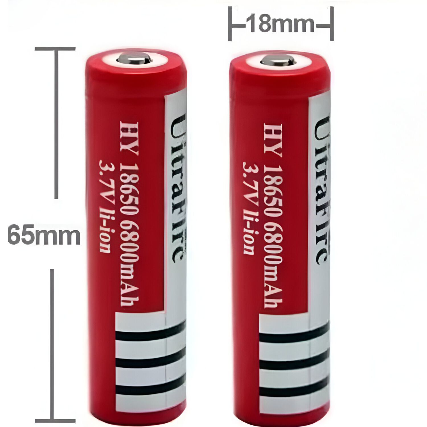 Pack De Bater&iacute;as Recargables 18650 High Power 6800 Mah 3.7v image number 2.0