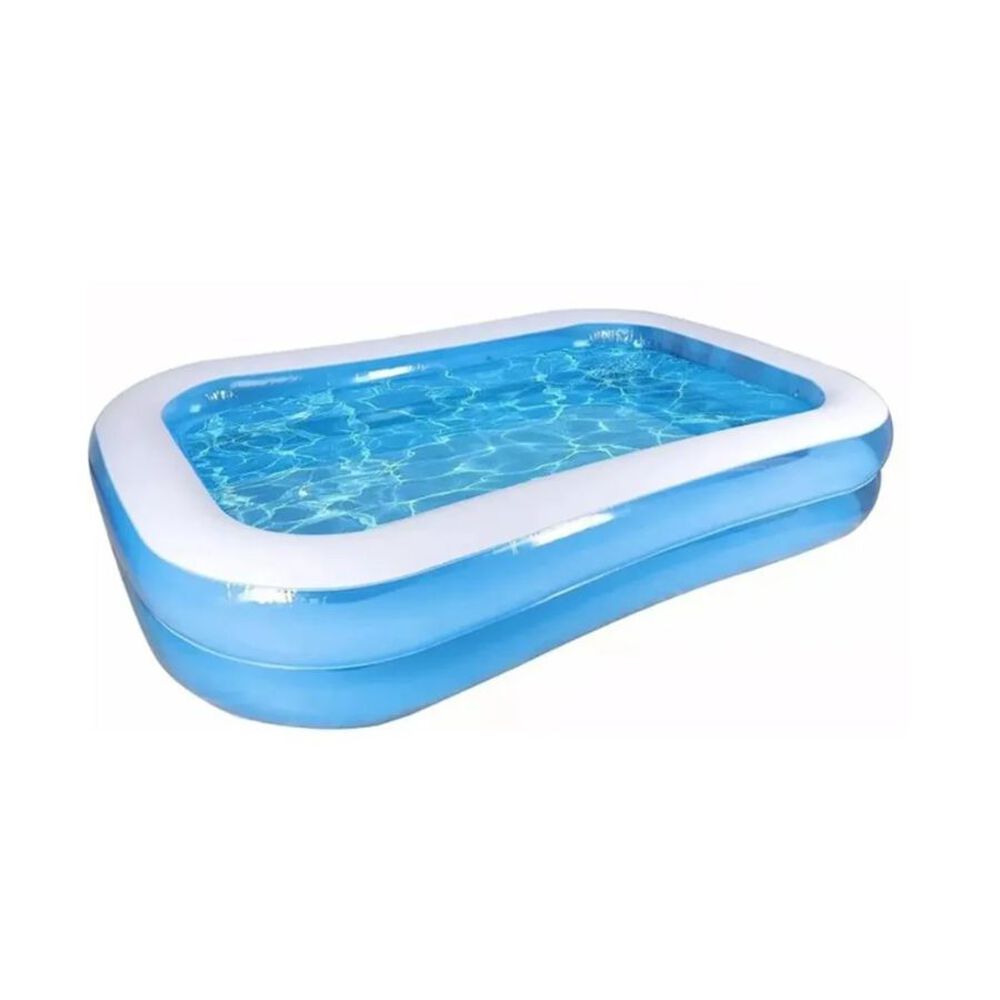 Piscina Inflable Alberca Rectangular Azul 2mx1.2mx40 Cm image number 0.0