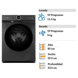 Lavadora Secadora Midea MF200D115WB/T / 11,5 Kg / 9 Kg