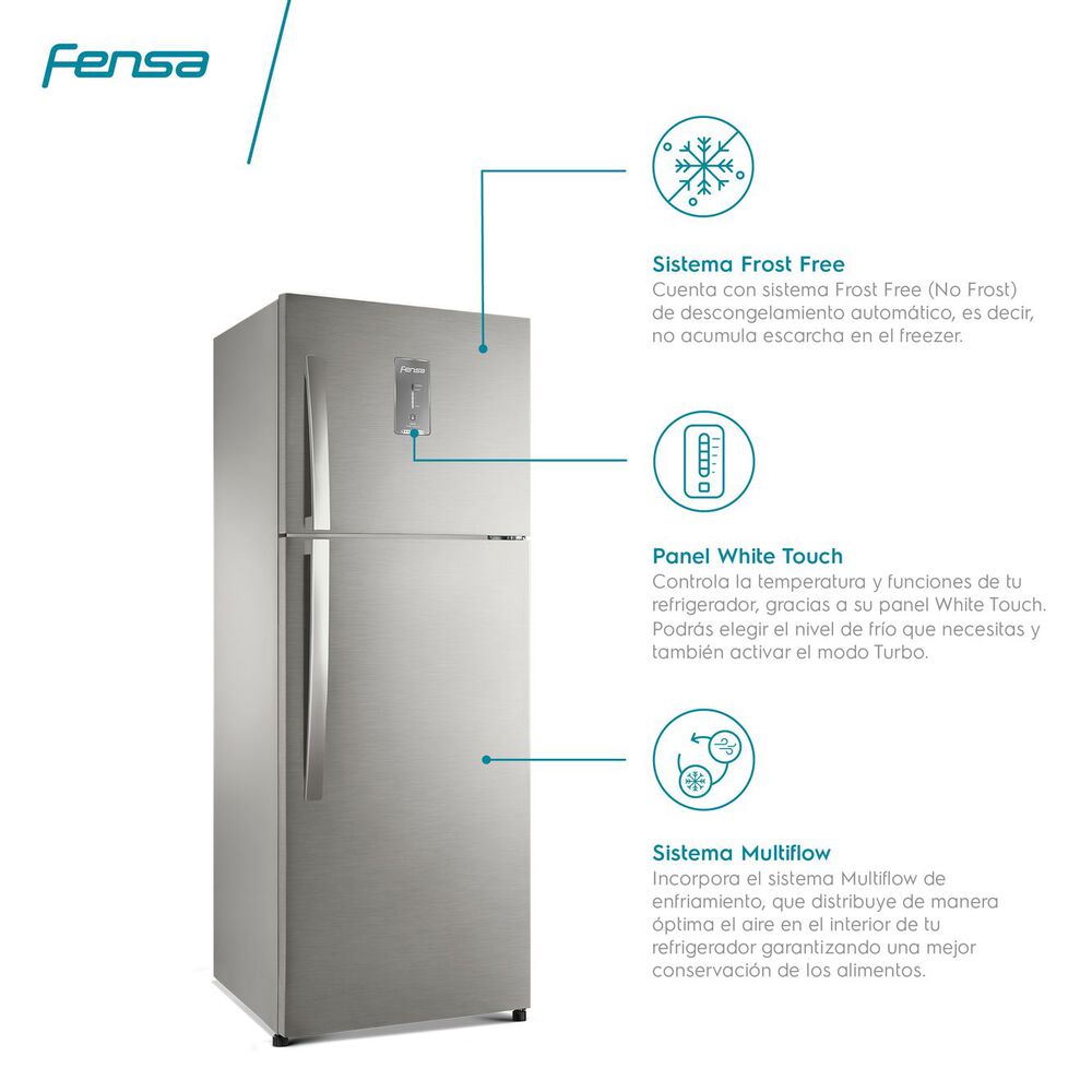 Refrigerador Top Freezer Fensa Advantage 5300E / No Frost / 320 Litros / A+ image number 5.0