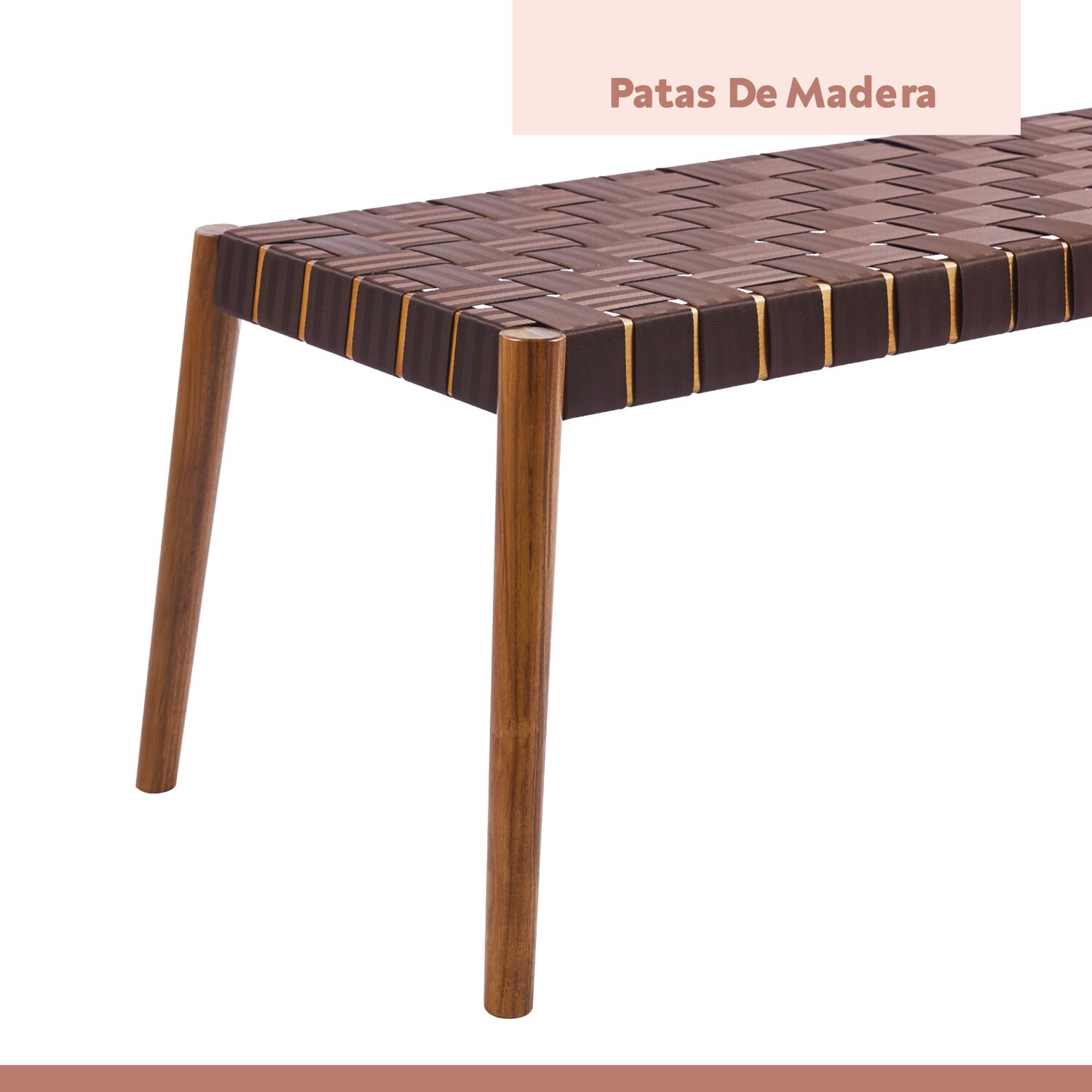 Banqueta Austral 120cm - Cinta Tejida De Nailon Caf&eacute; image number 11.0
