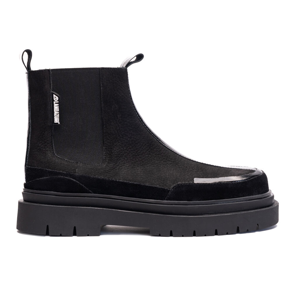 Botín Cuero Gaff Mujer Negra Landazuri image number 0.0