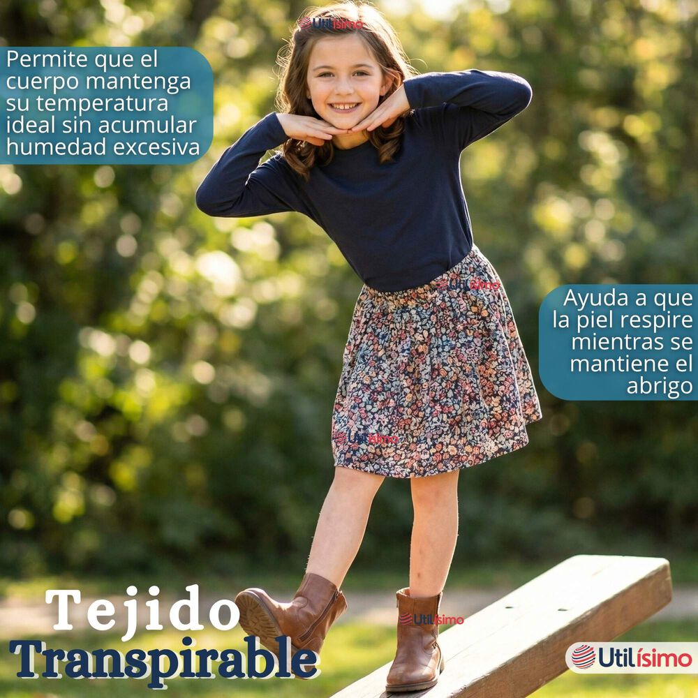 Pack 3 Poleras Camisetas Polar Primera Capa Cuello Redondo Manga Larga Colores Surtido Ni&ntilde;a image number 8.0