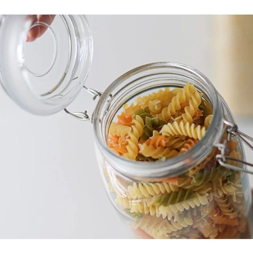 Set 3 Frascos Vidrio Con Tapa Hermetica De 1450ml Allegra image number 1.0