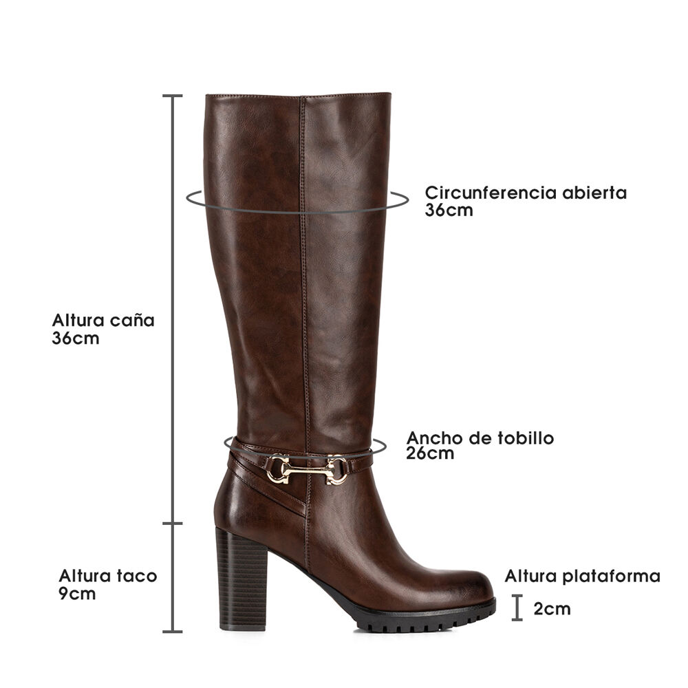 Bota Marron Casual Mujer Weide Qbm01 image number 6.0