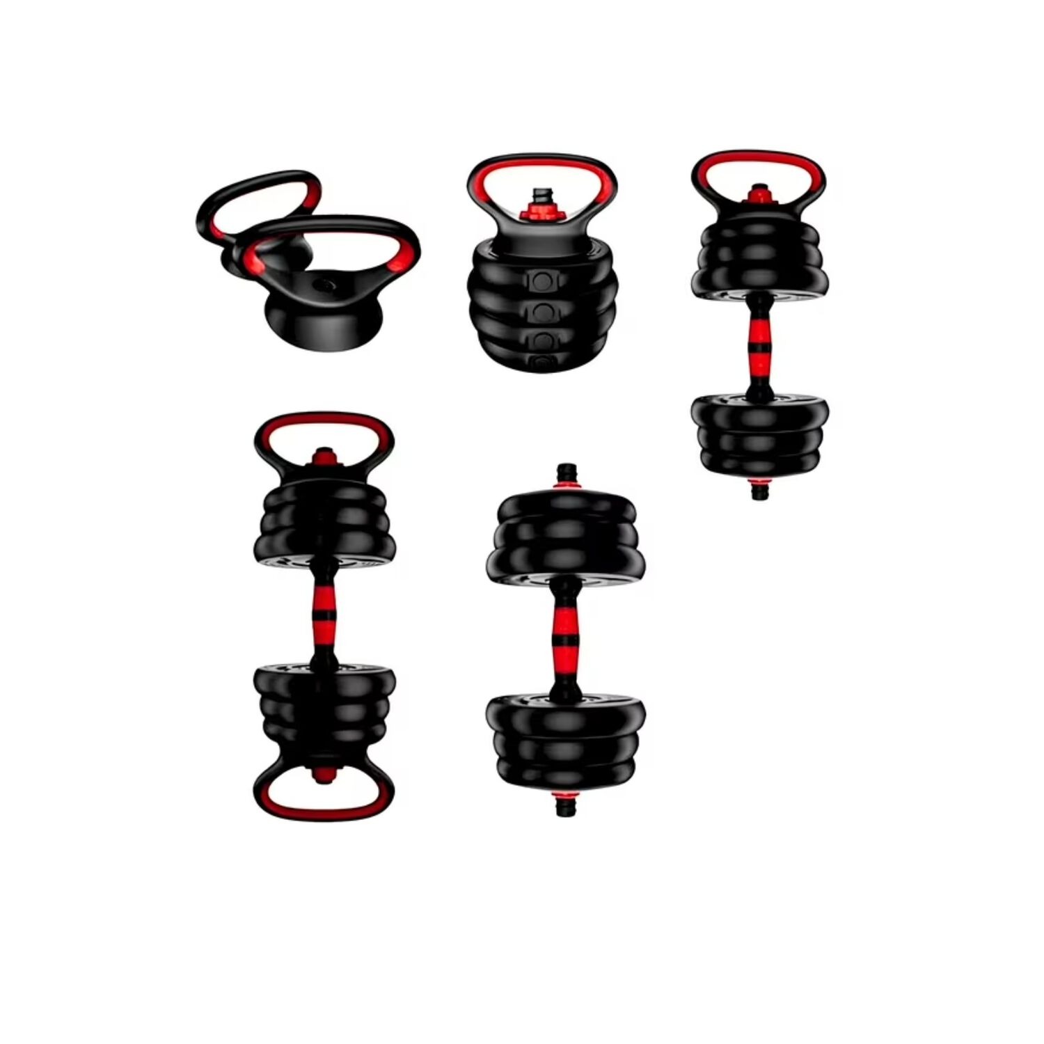 Set Mancuernas Y Barra Ajustable 30 Kg Entrenamiento Fitness image number 2.0