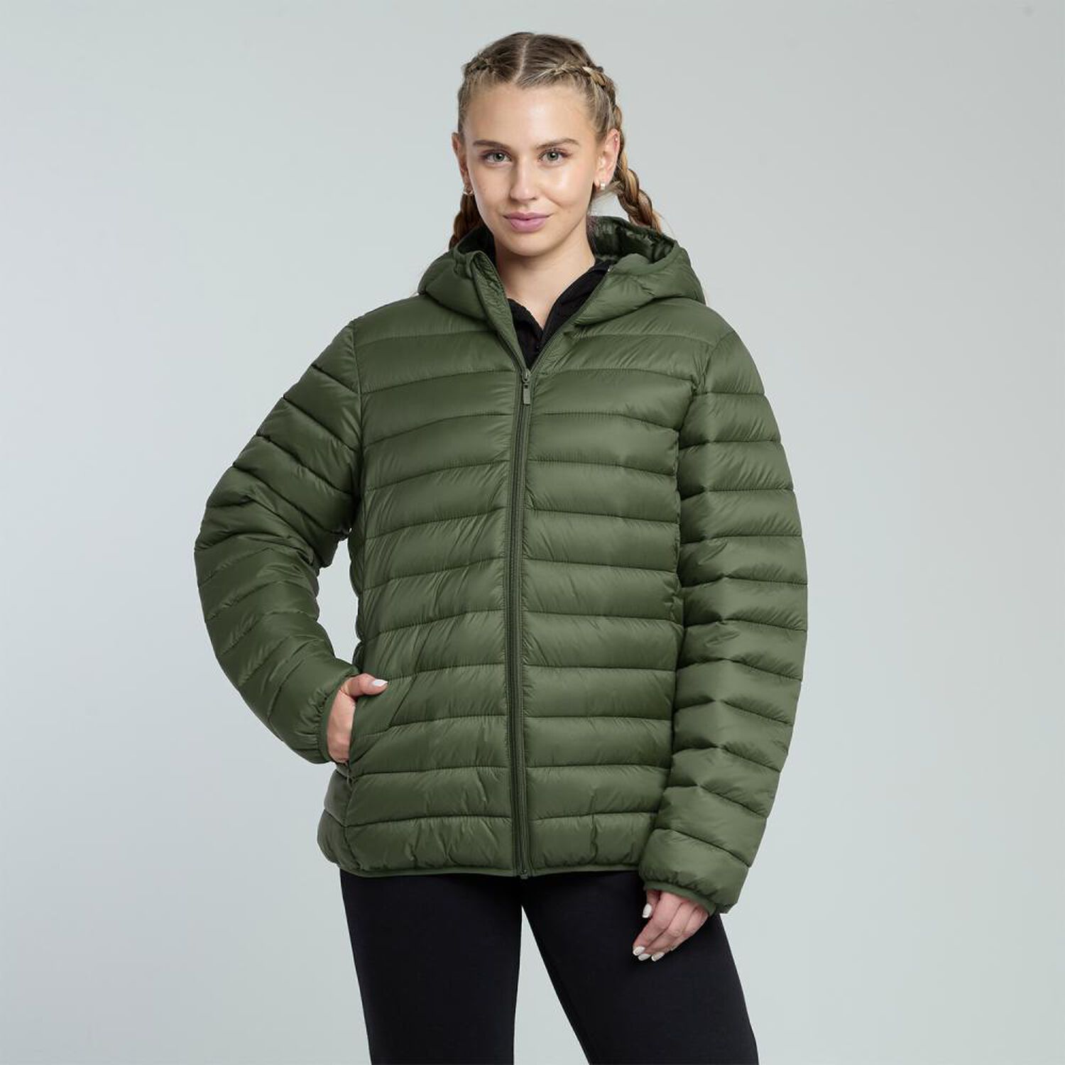 Parka Deportiva Lisa Slim Cuello Alto Mujer Wetland image number 0.0