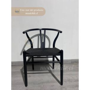 Pack 2 Sillas Wishbone Madera Asiento Rat&aacute;n Natural