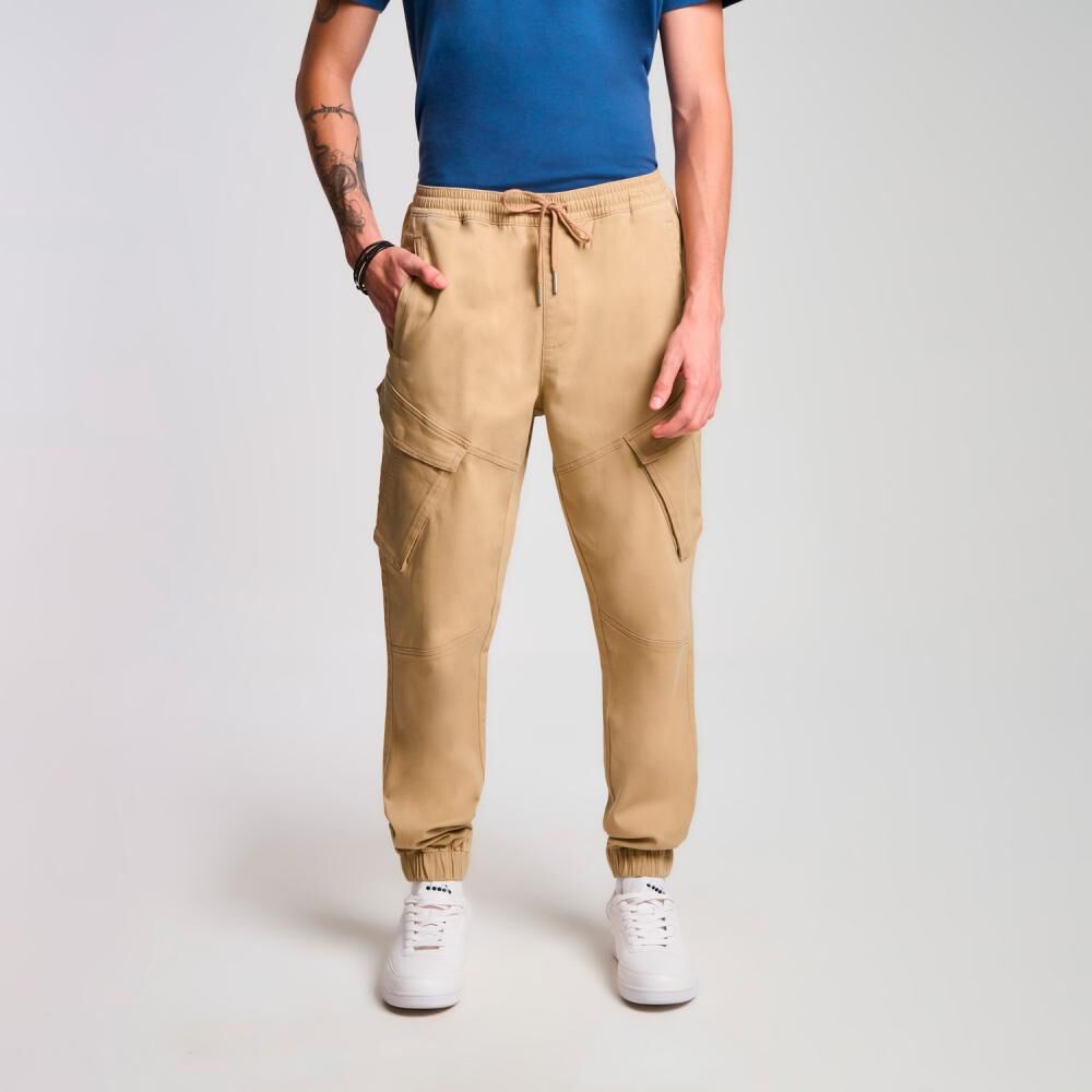Pantalón Liso Tiro Medio Slim Cargo Hombre Ocean Pacific image number 0.0