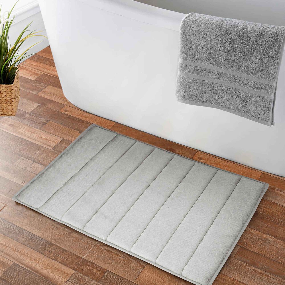 Pack 2 Alfombras De Ba&ntilde;o Nautica Home 40x60cm Coralina Ultra Suave Gris image number 1.0