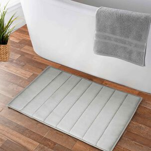 Pack 2 Alfombras De Ba&ntilde;o Nautica Home 40x60cm Coralina Ultra Suave Gris