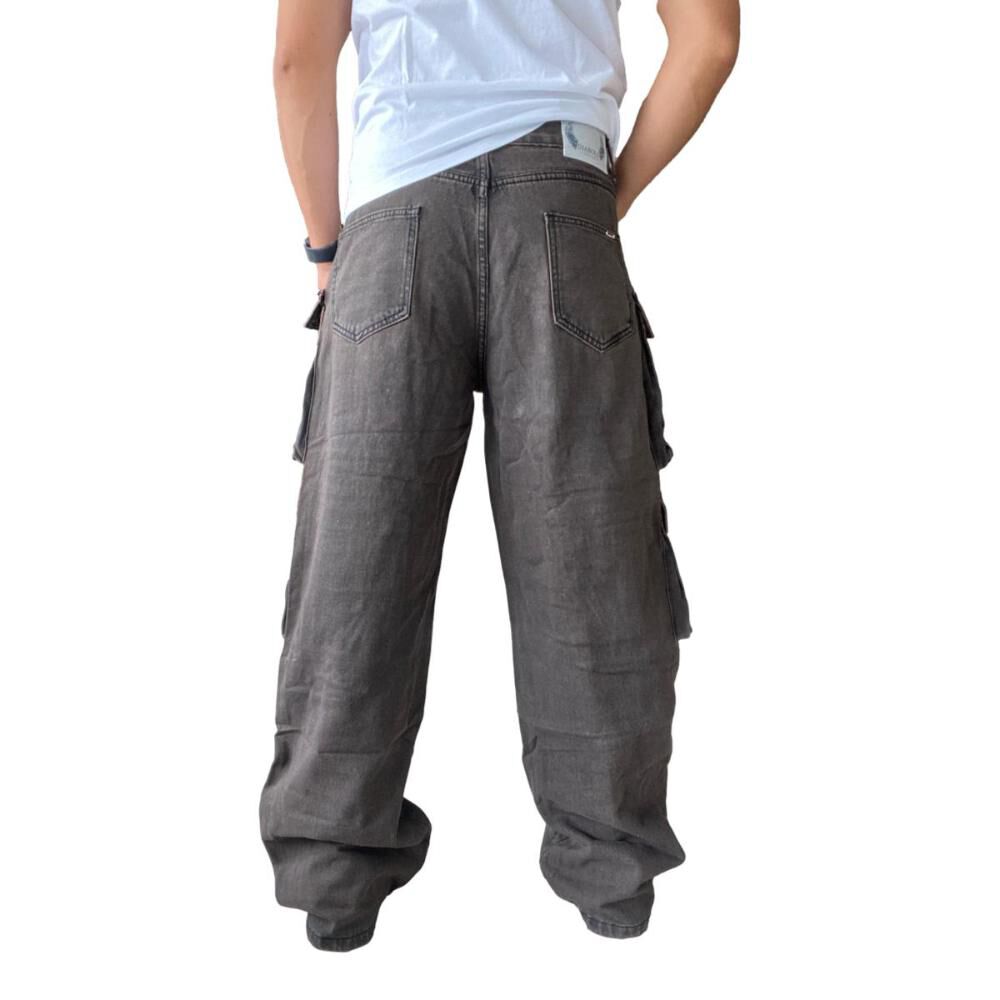 Jeans Diábolo Cargo Ancho Wide Leg Hombre image number 27.0
