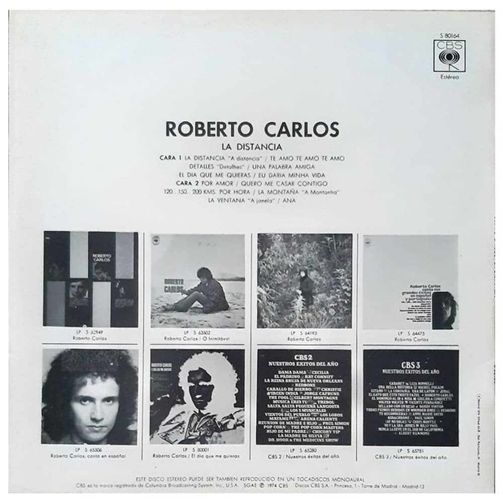 Roberto Carlos - La Distancia | Vinilo Usado image number 1.0