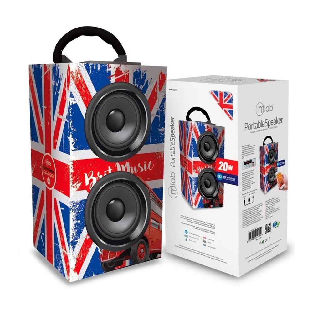 Parlante Bluetooth Usb Radio 20w Brit Music 6985 image number 1.0
