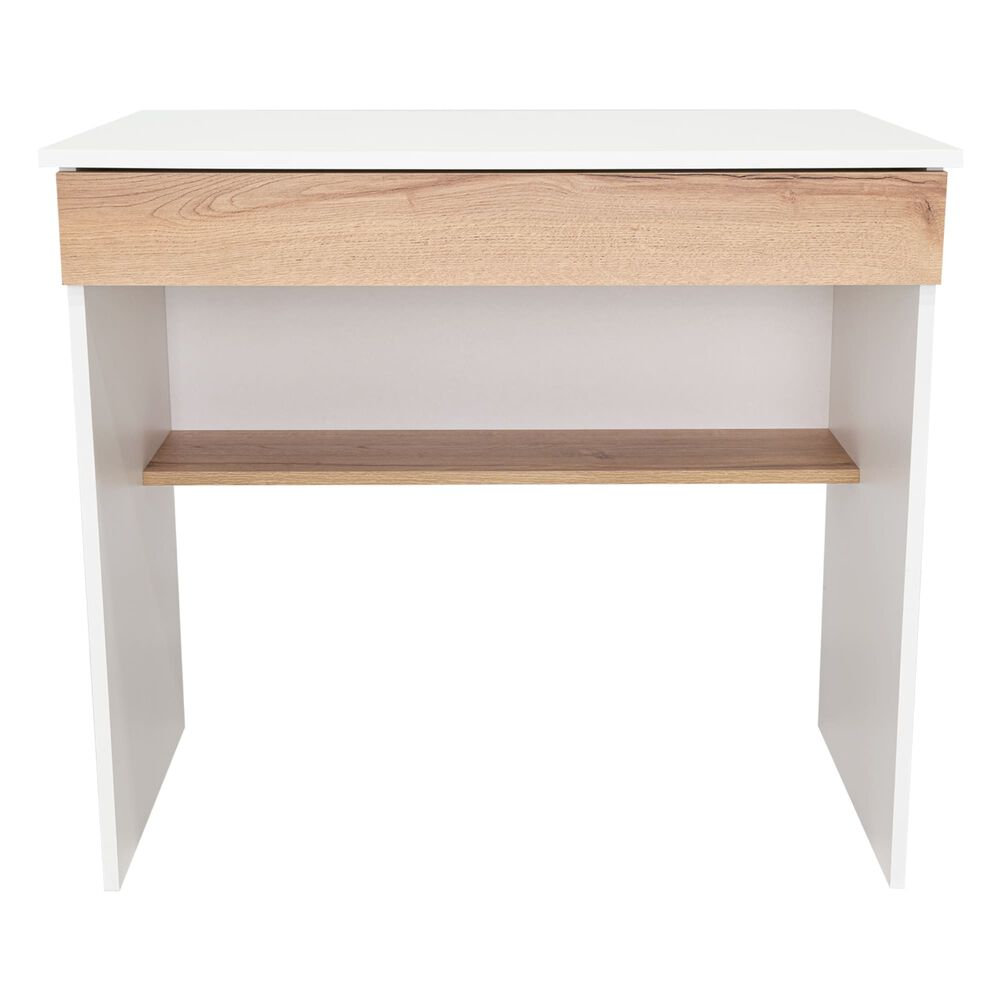 Escritorio 1 Cajon Fm-052b Blanco Y Caf&eacute; Claro image number 0.0