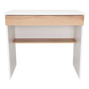 Escritorio 1 Cajon Fm-052b Blanco Y Caf&eacute; Claro