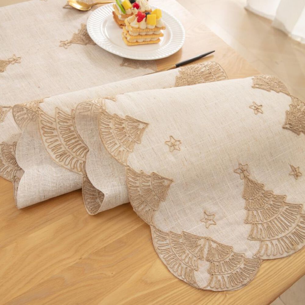 Camino De Mesa Navide&ntilde;o 36x180 Cm Dise&ntilde;o En Arpillera Ideal Para Decoraci&oacute;n Md01 image number 2.0