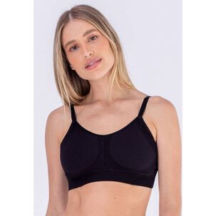Sost&eacute;n Sin Costuras Copas Removibles - Negro