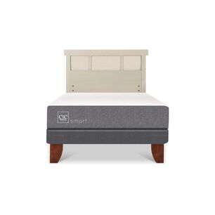 Cama Europea Cic Smart / 1 Plaza / Base Normal + Respaldo