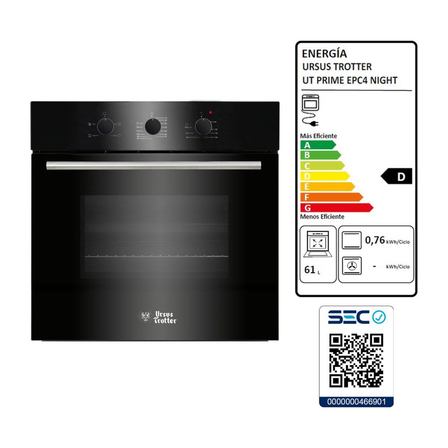 Horno Empotrado Ursus Horno Elect. Ut Prime Epc4 Night Dl image number 2.0