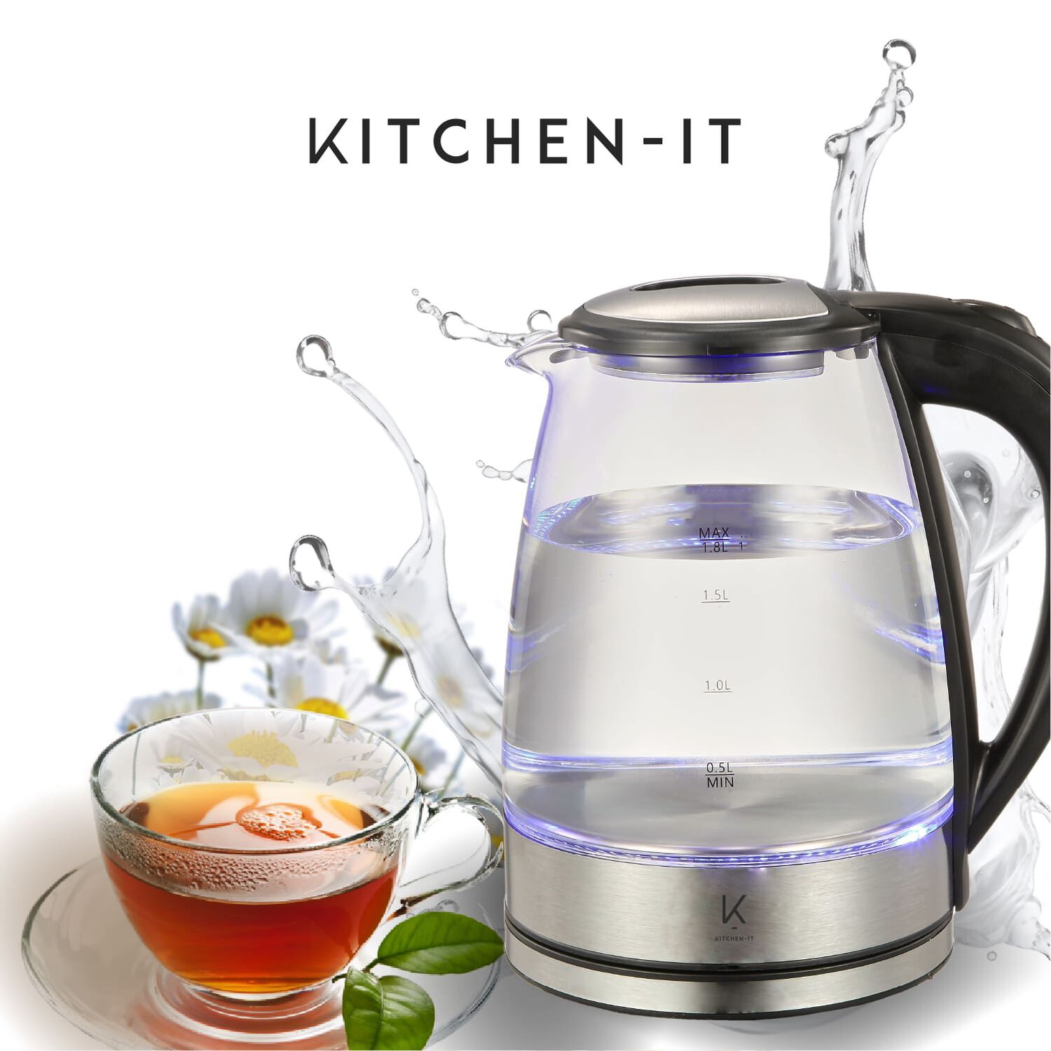 Hervidor Glass Edition 1.8 Litros Kitchen-it image number 5.0