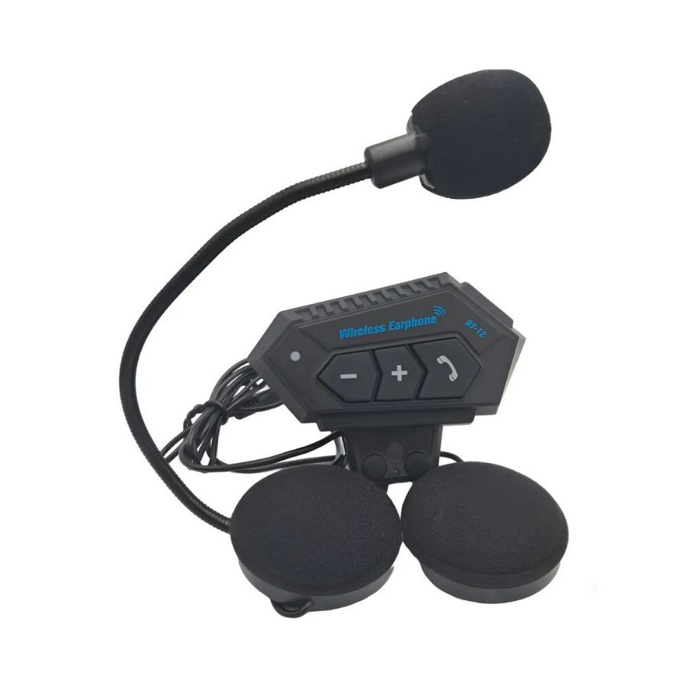 Audifonos Bluetooth Para Casco Moto Bt-12 Manos Libres image number 0.0