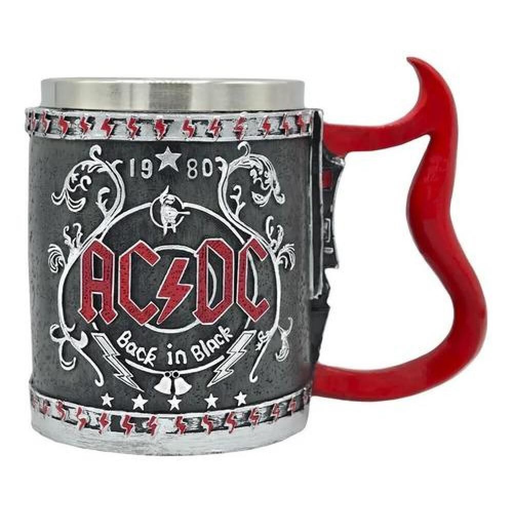 Tazón Taza 3d Resina Rock Grupo Ac / Dc Back In Black image number 0.0