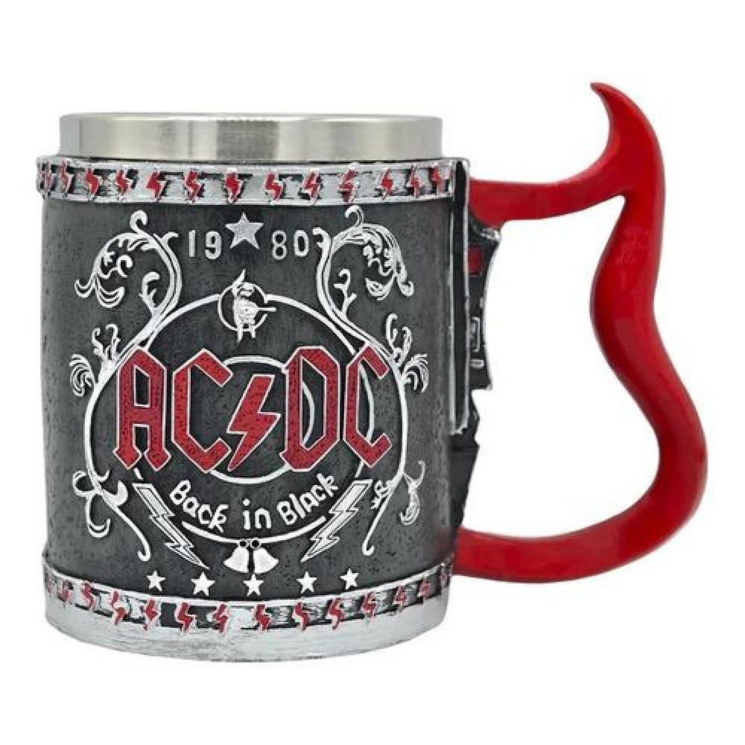 Taz&oacute;n Taza 3d Resina Rock Grupo Ac / Dc Back In Black image number 0.0