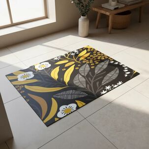 Alfombra Vin&iacute;lica Decorativa 4060 Cm - Botanical Noir