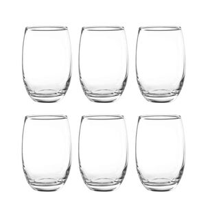 Pack 12 Vasos Altos Vidrio Mikonos Cocina