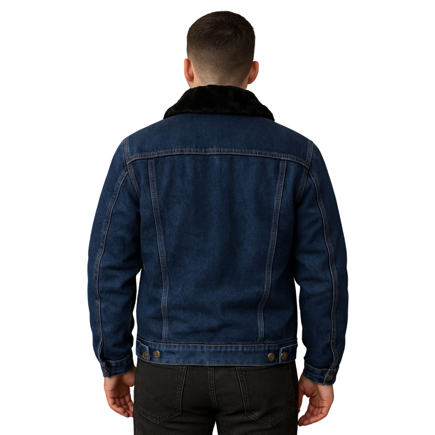 Chaqueta Denim Forro Polar Hombre image number 1.0