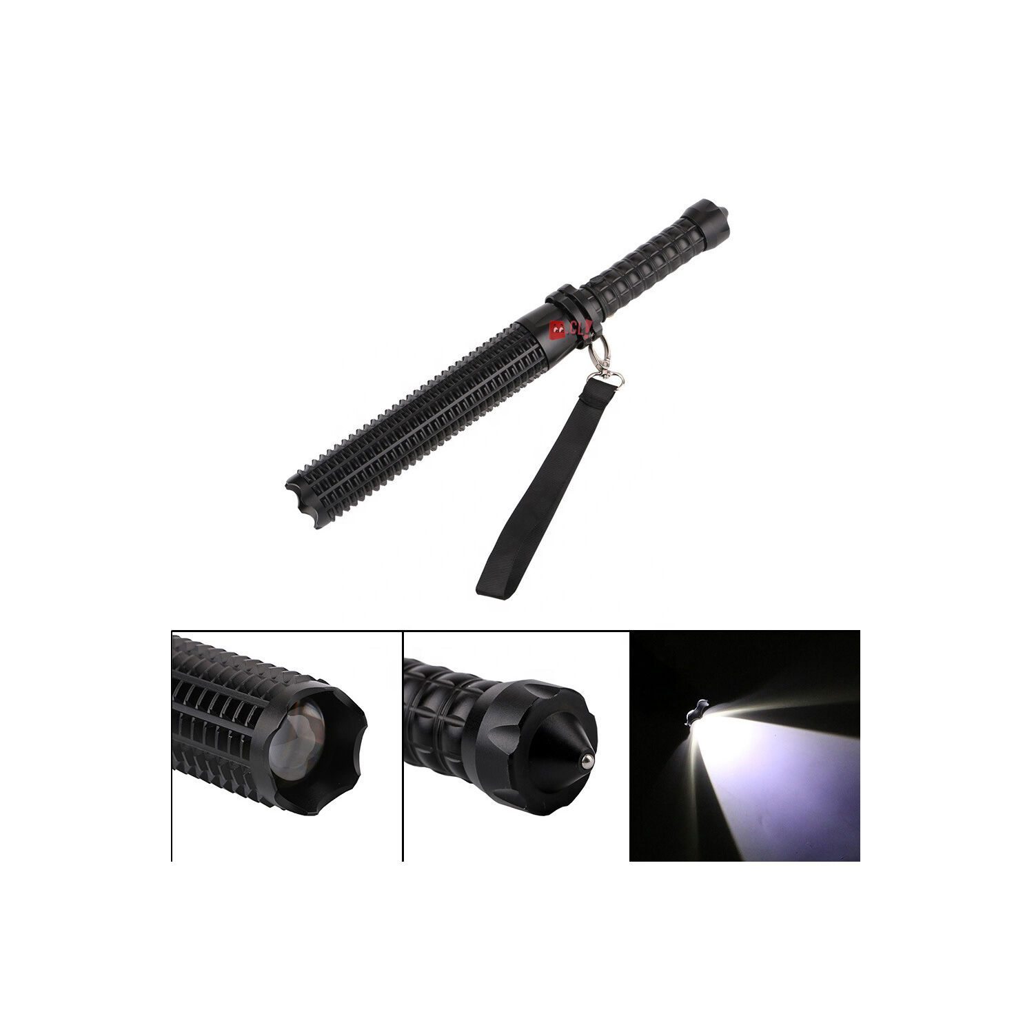 Bast&oacute;n Luma Acero Defensa Extensible Con Linterna Led - Ps image number 2.0