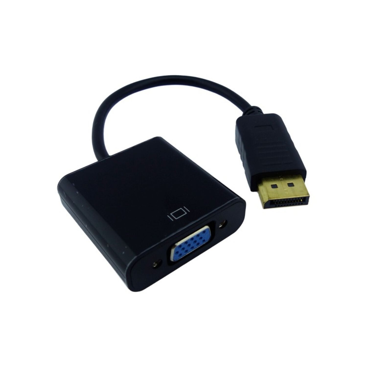 Convertidor Cable De Display Port Macho A Vga Hembra Negro En Bolsa Convertidor Cable De Display Port Macho A Vga Hembra Negro En Bolsa image number 1.0
