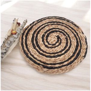 Pack De 6 Individuales Redondos R&uacute;sticos De 100 % Tejido De Yute