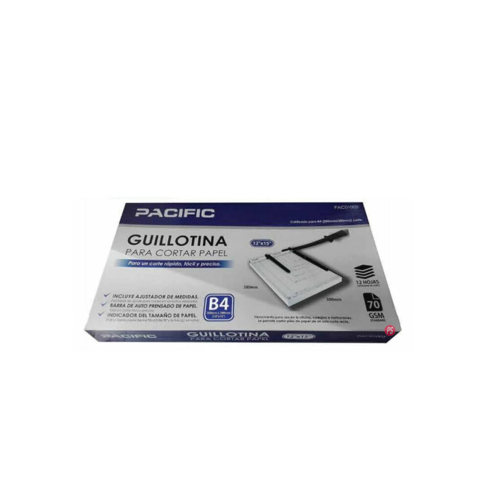 Guillotina 38x33 Corta Papel 12 Hojas - Ps image number 1.0