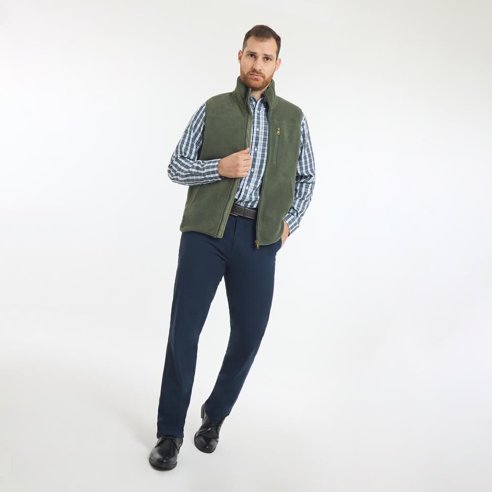 Pantalón Liso Tiro Medio Regular Hombre Herald image number 1.0