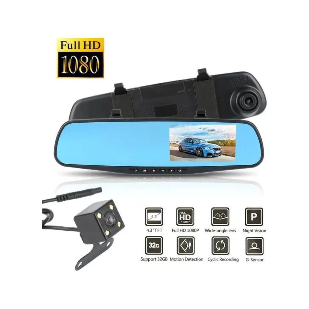 C&aacute;mara Retrovisor Auto Full Hd 1080p Espejo image number 4.0