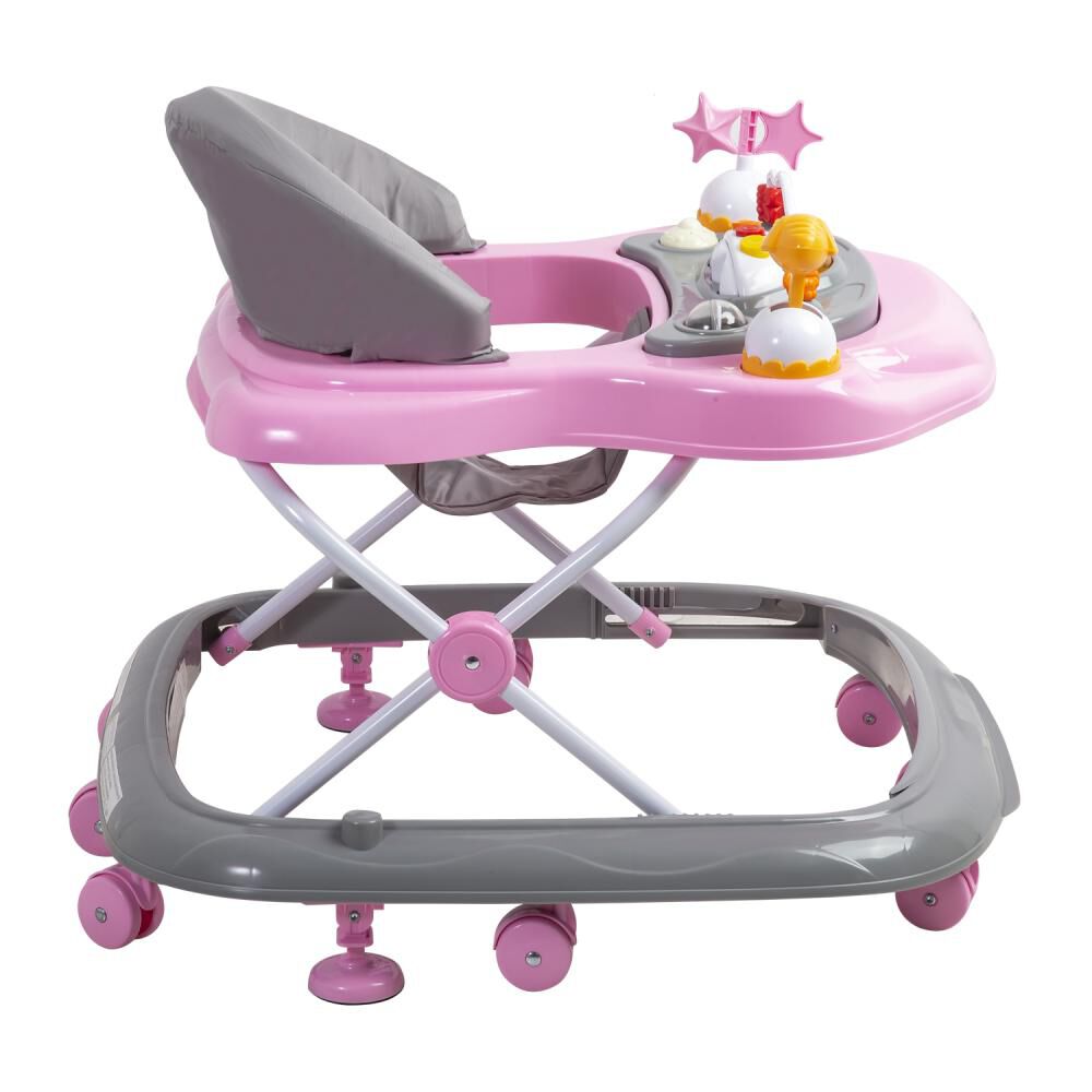 Andador Musical Airbus Gris Rosado Bebesit image number 4.0