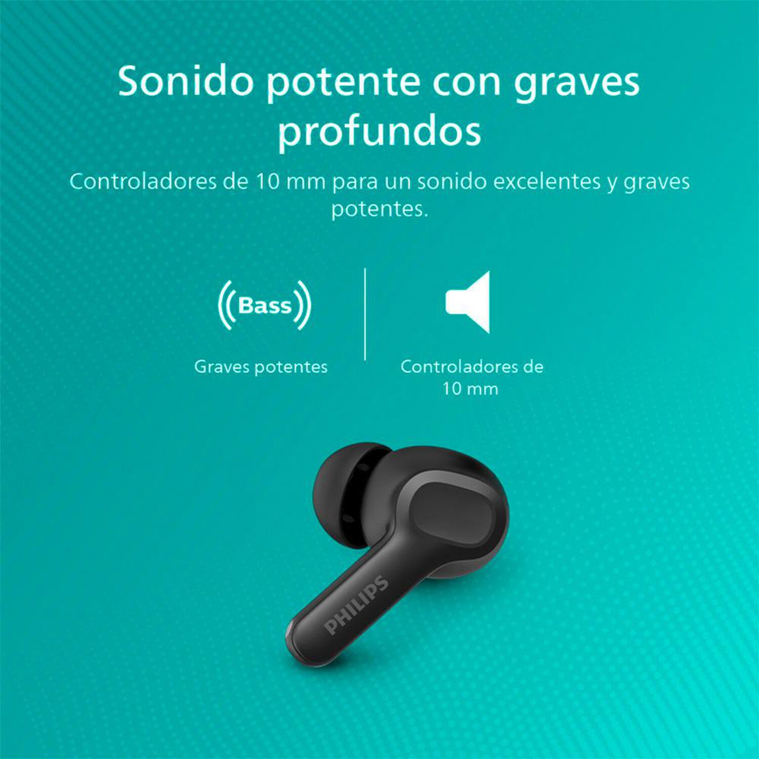 Aud&iacute;fonos Bluetooth Philips Tat1109bk image number 8.0