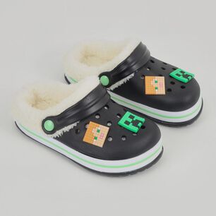 Pantuflas Chiporro Ni&ntilde;o Minecraft Negro