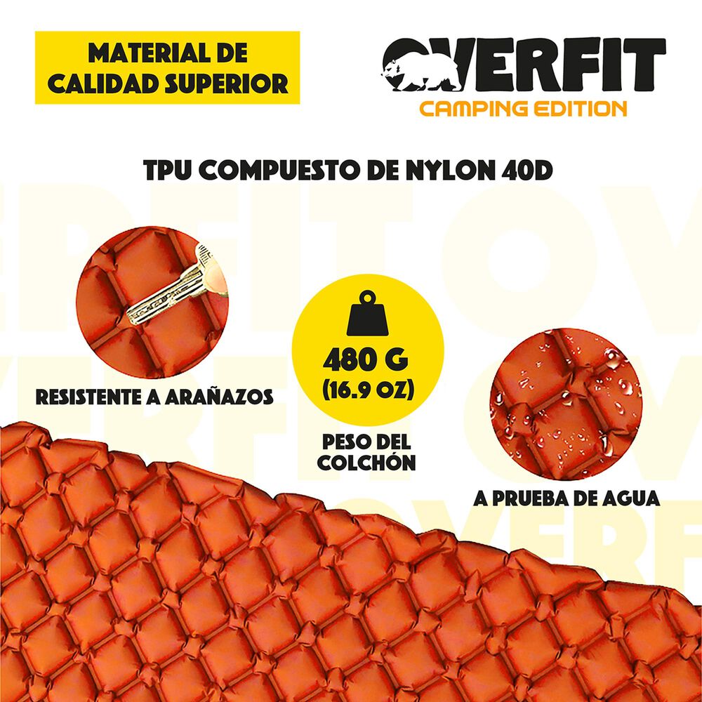 Colchoneta Inflable Individual Camping Overfit Light 10cm image number 3.0