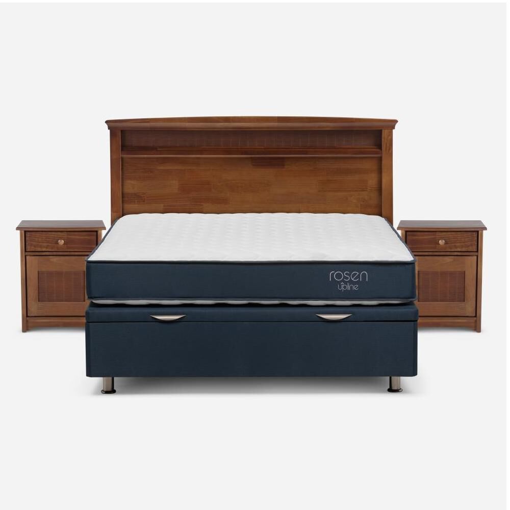 Boxet Rosen Upline / 2 Plazas / Base Normal + Set De Maderas Veneto image number 0.0