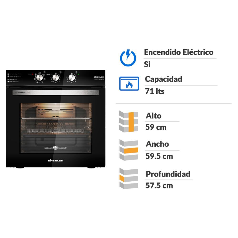 Horno Empotrado Sindelen He-7500ng / 71 Litros image number 1.0