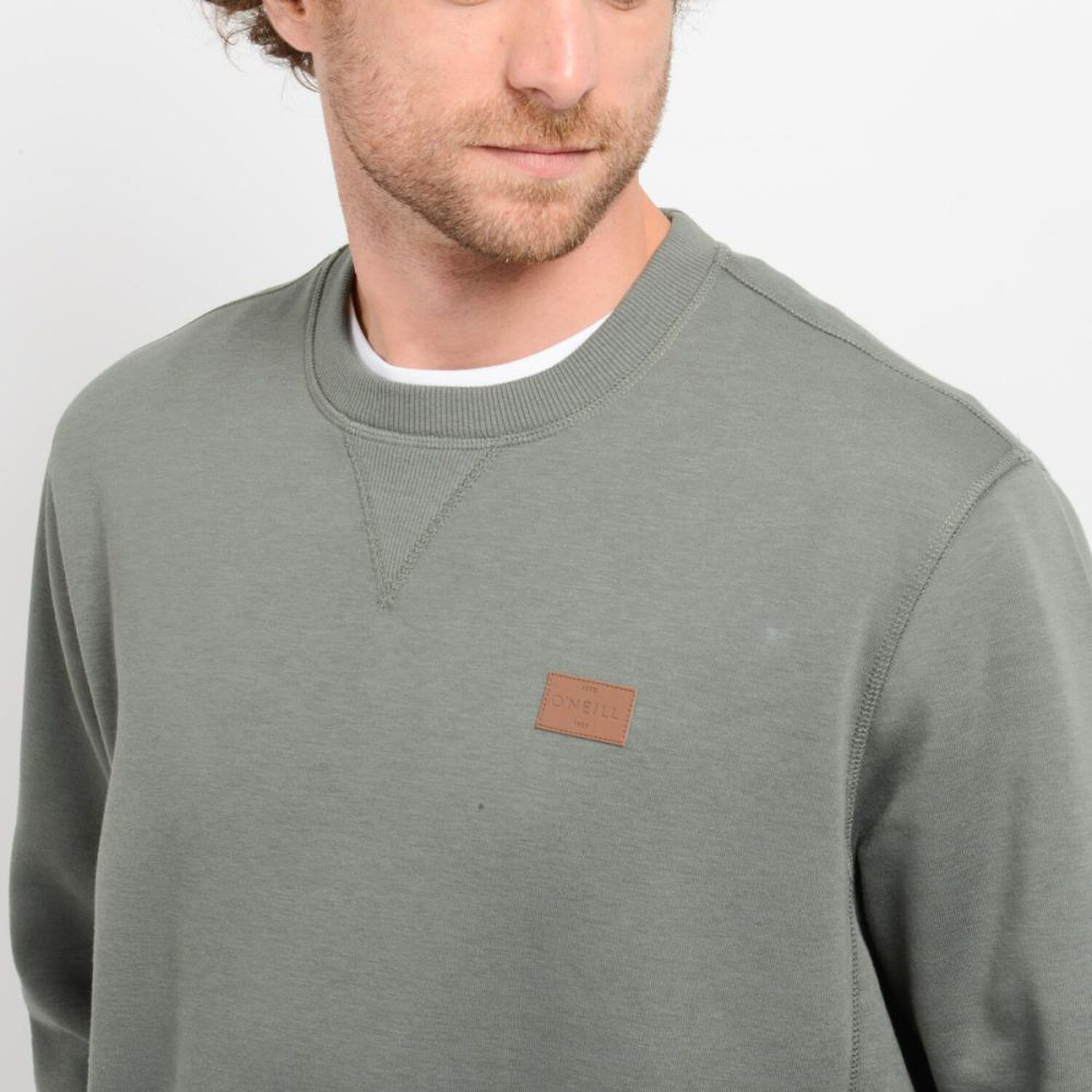 Poler&oacute;n Liso Cuello Redondo Hombre O'neill image number 4.0