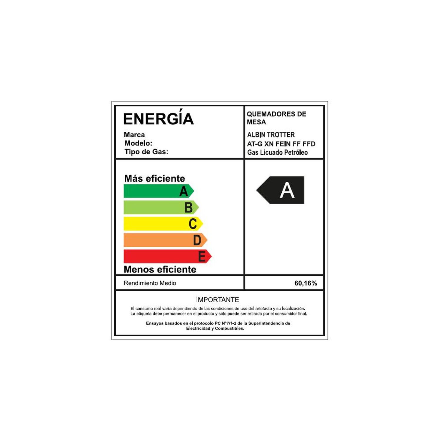 Encimera Gas Licuado Albin Trotter Fein Ff Ffd 4 Platos image number 1.0