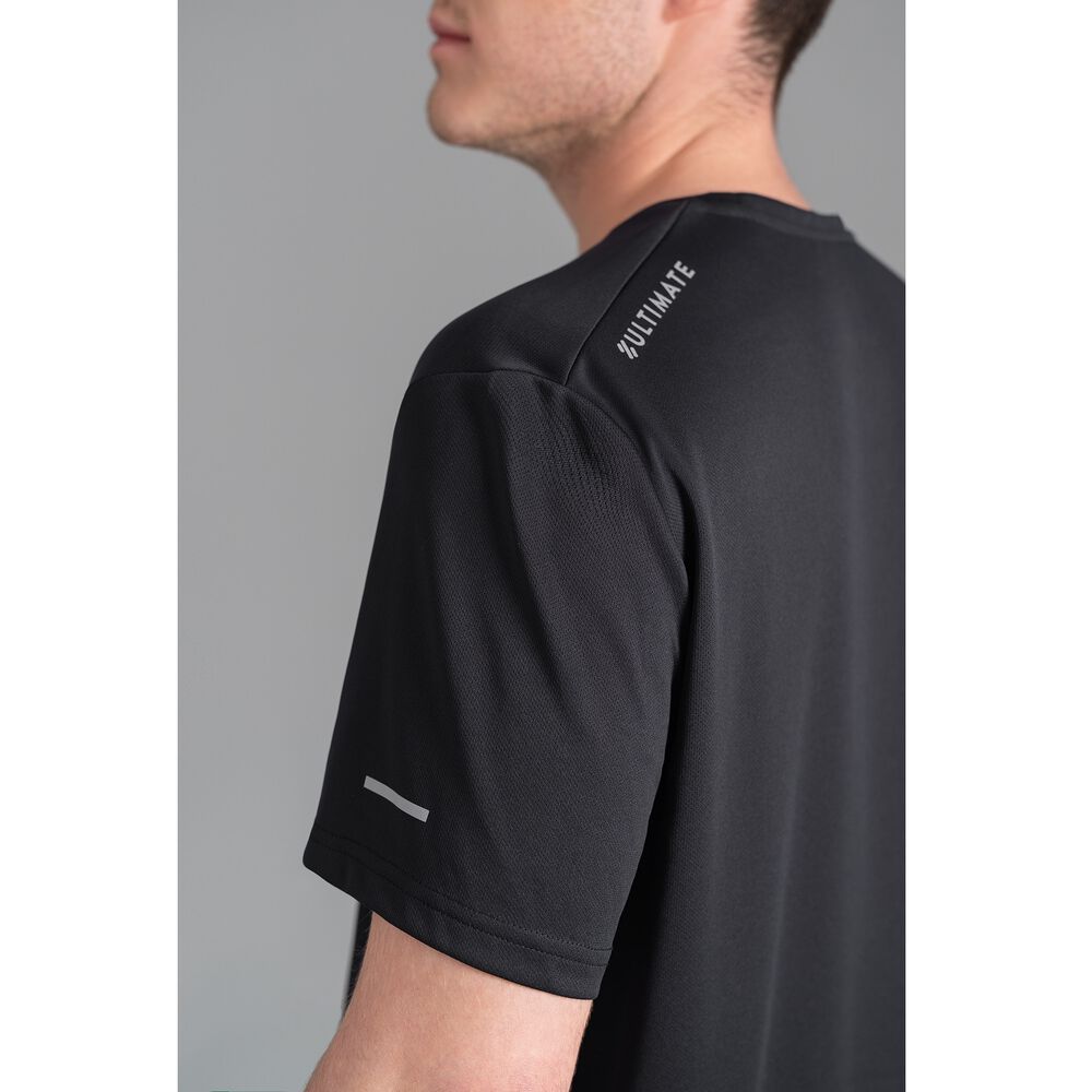 Ultimate Polera Mc Sport Hombre Onyx - M image number 3.0