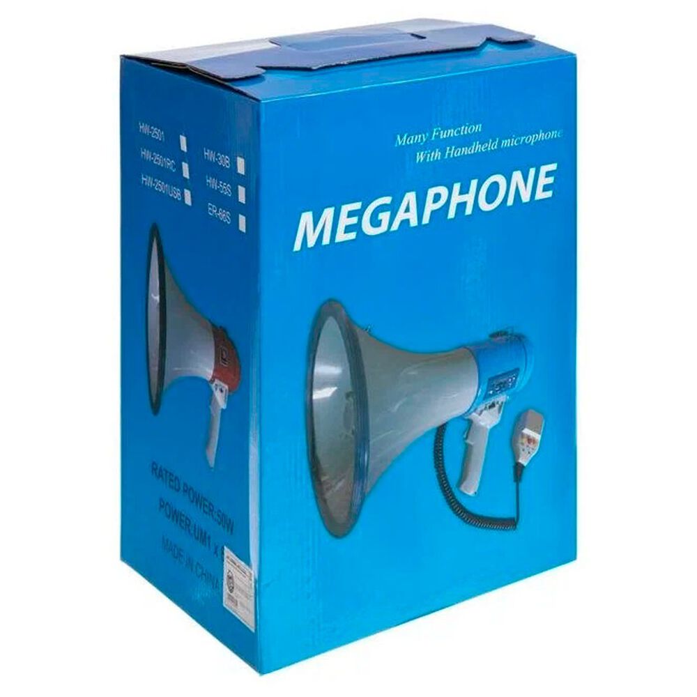 Meg&aacute;fono Altavoz Recargable De Mano 50w image number 4.0